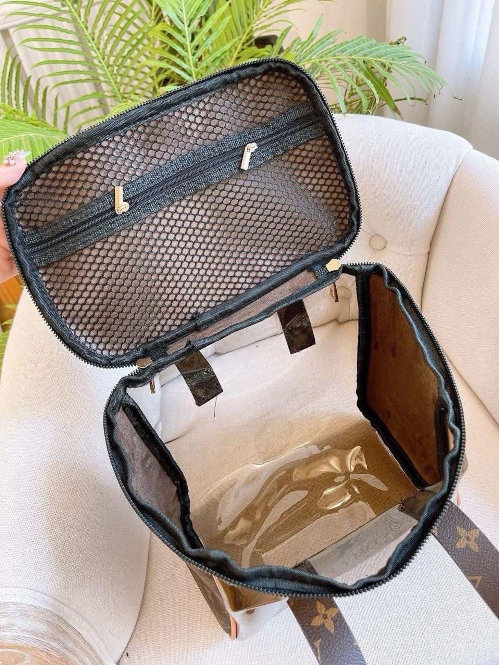 Brown Monogram PVC Tote Bag - Picture 2 of 4
